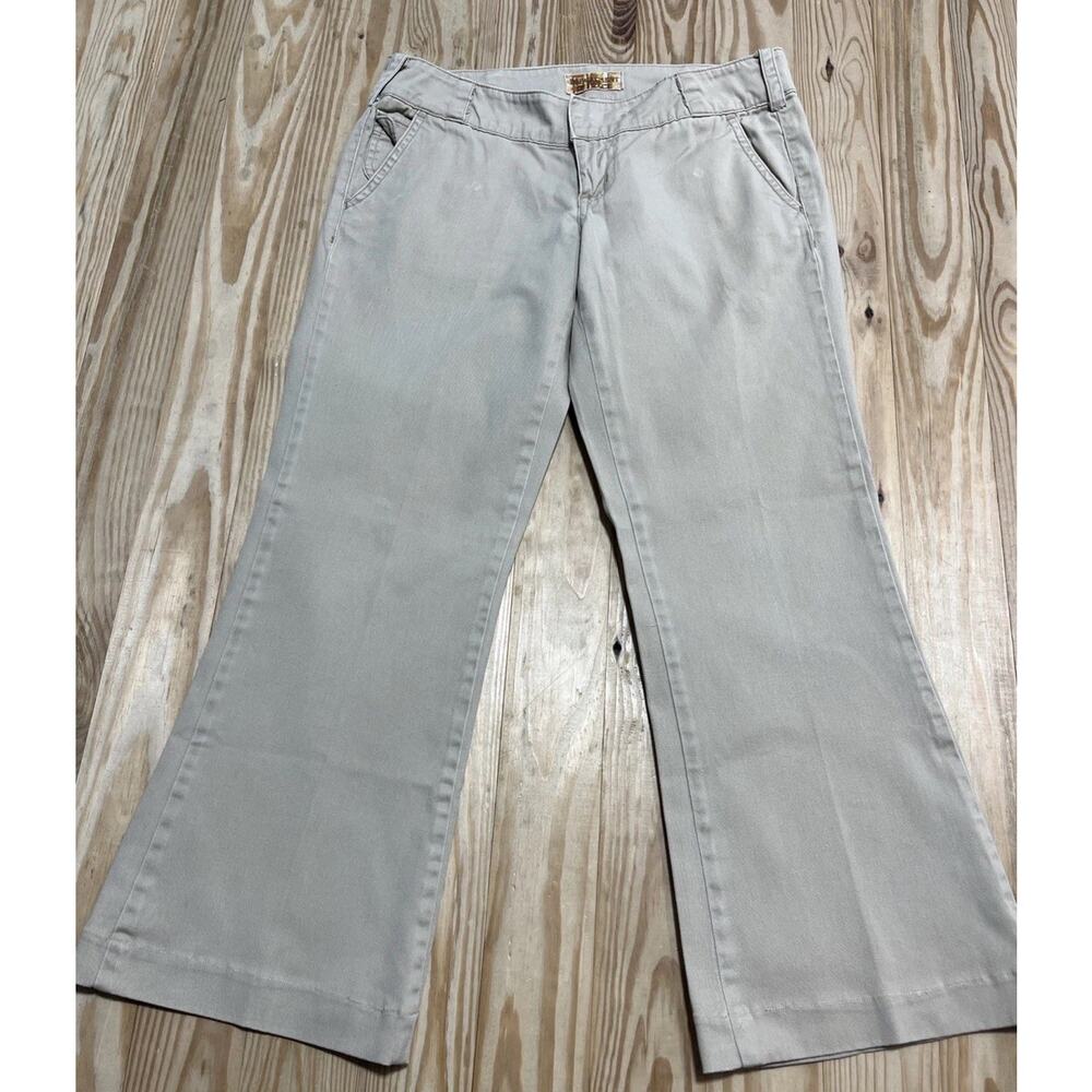 Department of Peace Womens Crop Flare Chino Pants Size 7